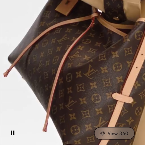 Louis Vuitton Brown Monogram Women's Bag CARRYALL MM - Picture 9 of 16